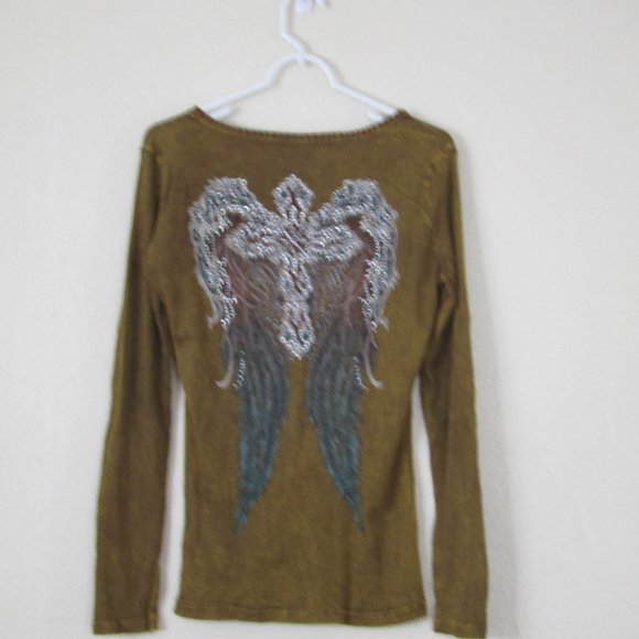 Western Embellished Angel Wing Top, XL - Picture 12 of 16